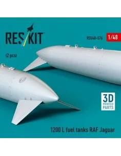 1200 L fuel tanks RAF Jaguar (2 pcs) (3D Printed), 1/48 - ResKit Mo... 2