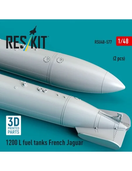 1200 L fuel tanks French Jaguar (2 pcs) (3D Printed), 1/48 - ResKit...