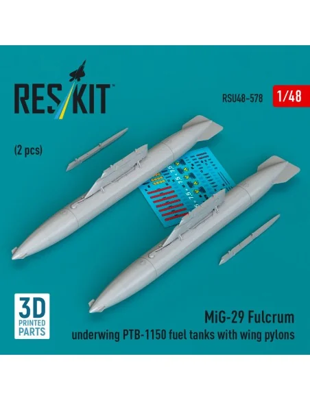 [NO_DESC] MiG-29 Fulcrum underwing PTB-1150 fuel tanks with wing py...