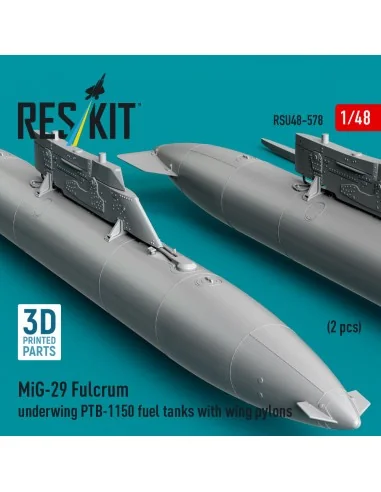 MiG-29 Fulcrum underwing PTB-1150 fuel tanks with wing pylons (2 pc...