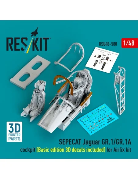 SEPECAT Jaguar GR.1/GR.1A cockpit (Basic edition 3D decals included...