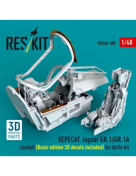 SEPECAT Jaguar GR.1/GR.1A cockpit (Basic edition 3D decals included...