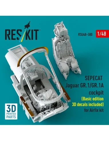 SEPECAT Jaguar GR.1/GR.1A cockpit (Basic edition 3D decals included...