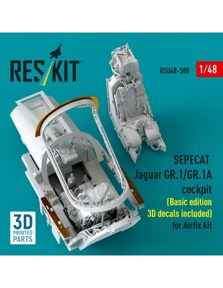 SEPECAT Jaguar GR.1/GR.1A cockpit (Basic edition 3D decals included...