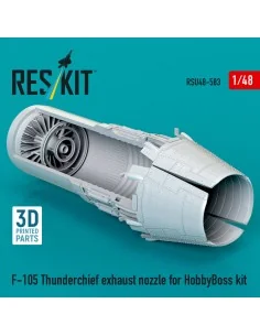 F-105 Thunderchief exhaust nozzle for HobbyBoss kit (3D Printed), 1...