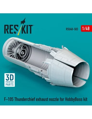 F-105 Thunderchief exhaust nozzle for HobbyBoss kit (3D Printed), 1...