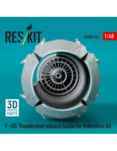 F-105 Thunderchief exhaust nozzle for HobbyBoss kit (3D Printed), 1...