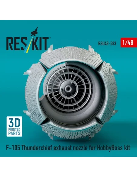 F-105 Thunderchief exhaust nozzle for HobbyBoss kit (3D Printed), 1...