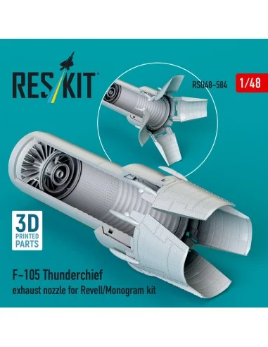 F-105 Thunderchief exhaust nozzle for Revell/Monogram kit (3D Print...