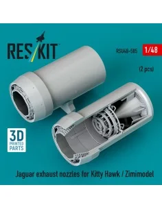 Jaguar exhaust nozzles for Kitty Hawk / Zimimodel (3D Printed), 1/4...