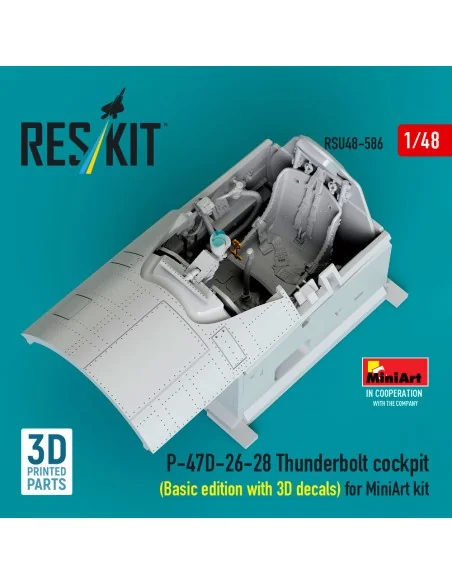 P-47D-26-28 Thunderbolt cockpit (Basic edition with 3D decals) for ...