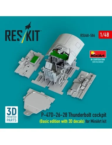 P-47D-26-28 Thunderbolt cockpit (Basic edition with 3D decals) for ...