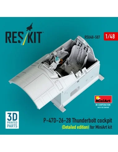 P-47D-26-28 Thunderbolt cockpit (Detailed edition) for MiniArt kit ...