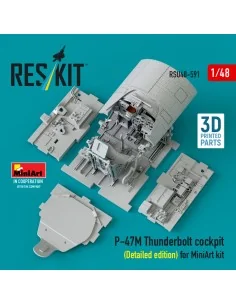 P-47M Thunderbolt cockpit (Detailed edition) for MiniArt kit (3D Pr... 2