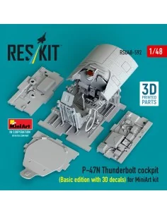 P-47N Thunderbolt cockpit (Basic edition with 3D decals) for MiniAr... 2