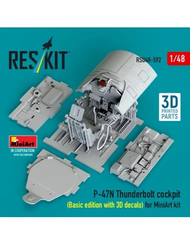 [NO_DESC] P-47N Thunderbolt cockpit (Basic edition with 3D decals) ...