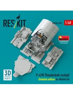 P-47N Thunderbolt cockpit (Detailed edition) for MiniArt kit (3D Pr... 2