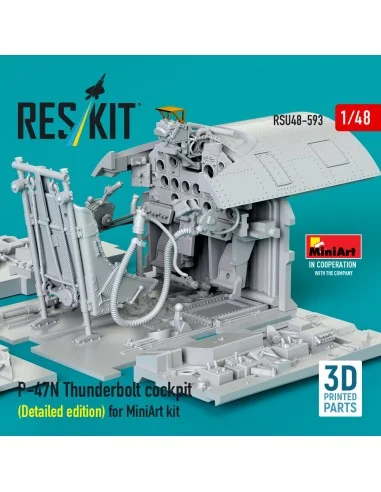 P-47N Thunderbolt cockpit (Detailed edition) for MiniArt kit (3D Pr...