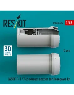 JASDF F-1 / T-2 exhaust nozzles for Hasegawa kit (3D Printed), 1/48... 2