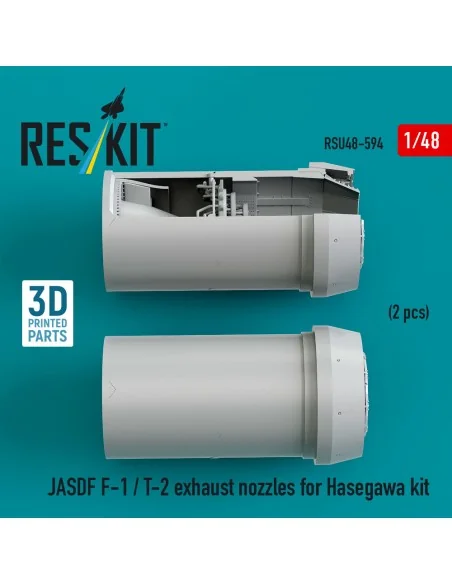 JASDF F-1 / T-2 exhaust nozzles for Hasegawa kit (3D Printed), 1/48...