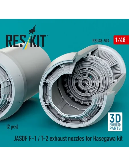 JASDF F-1 / T-2 exhaust nozzles for Hasegawa kit (3D Printed), 1/48...