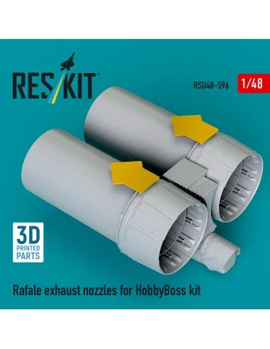 Rafale exhaust nozzles for HobbyBoss kit (3D Printed), 1/48 - ResKi...