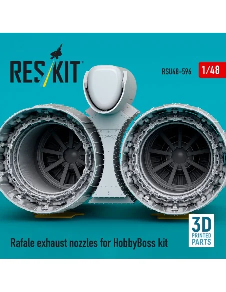 [NO_DESC] Rafale exhaust nozzles for HobbyBoss kit (3D Printed), 1/...