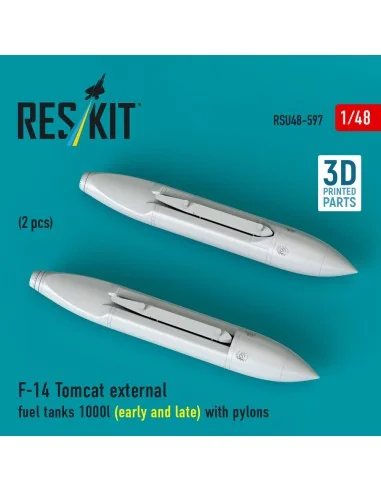 F-14 Tomcat external fuel tanks 1000l (early and late) with pylons ...