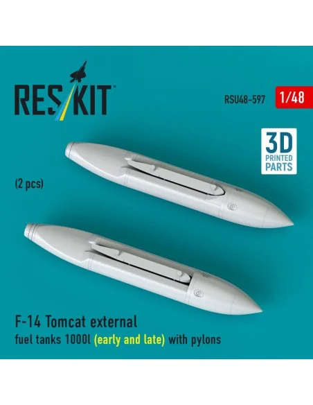F-14 Tomcat external fuel tanks 1000l (early and late) with pylons ...