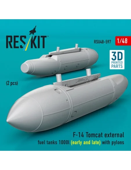 F-14 Tomcat external fuel tanks 1000l (early and late) with pylons ...
