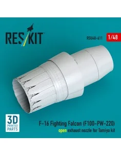 F-16 Fighting Falcon (F100-PW-220) open exhaust nozzle for Tamiya k...
