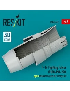 F-16 Fighting Falcon (F100-PW-220) open exhaust nozzle for Tamiya k... 2