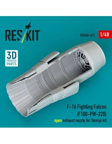 F-16 Fighting Falcon (F100-PW-220) open exhaust nozzle for Tamiya k...