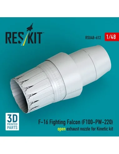 F-16 Fighting Falcon (F100-PW-220) open exhaust nozzle for Kinetic ...