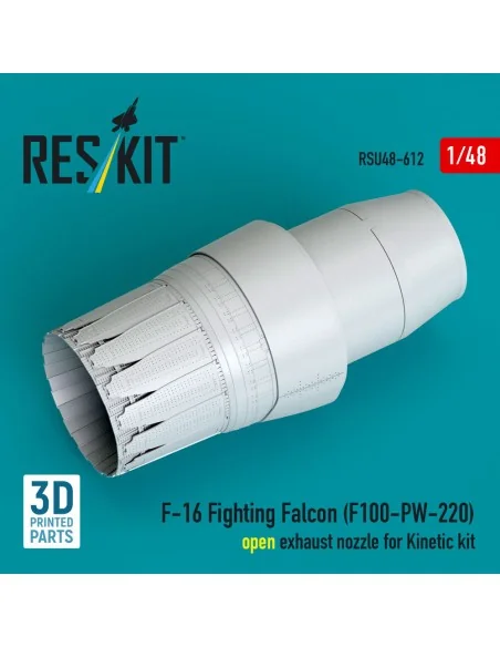 F-16 Fighting Falcon (F100-PW-220) open exhaust nozzle for Kinetic ...