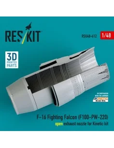F-16 Fighting Falcon (F100-PW-220) open exhaust nozzle for Kinetic ... 2