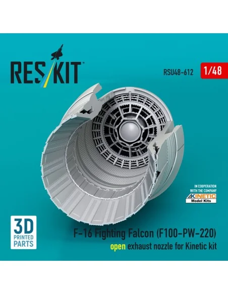 F-16 Fighting Falcon (F100-PW-220) open exhaust nozzle for Kinetic ...