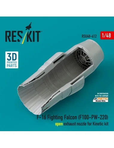 F-16 Fighting Falcon (F100-PW-220) open exhaust nozzle for Kinetic ...