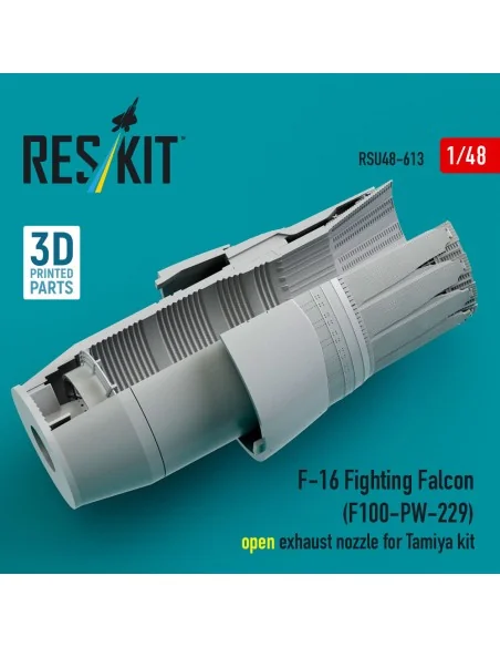 F-16 Fighting Falcon (F100-PW-229) open exhaust nozzle for Tamiya k...