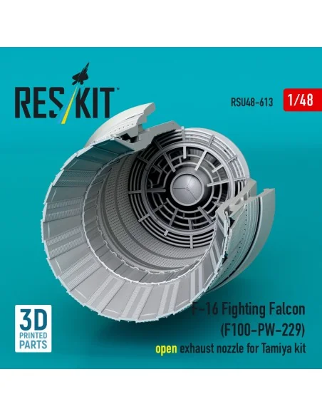 F-16 Fighting Falcon (F100-PW-229) open exhaust nozzle for Tamiya k...