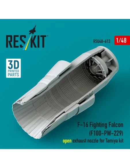 F-16 Fighting Falcon (F100-PW-229) open exhaust nozzle for Tamiya k...