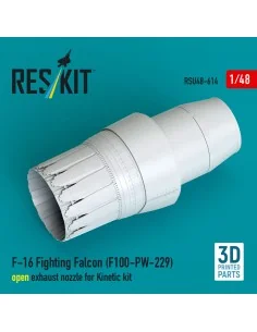 F-16 Fighting Falcon (F100-PW-229) open exhaust nozzle for Kinetic ...