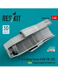 F-16 Fighting Falcon (F100-PW-229) open exhaust nozzle for Kinetic ... 2