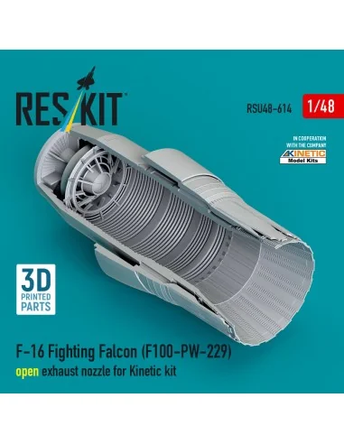F-16 Fighting Falcon (F100-PW-229) open exhaust nozzle for Kinetic ...