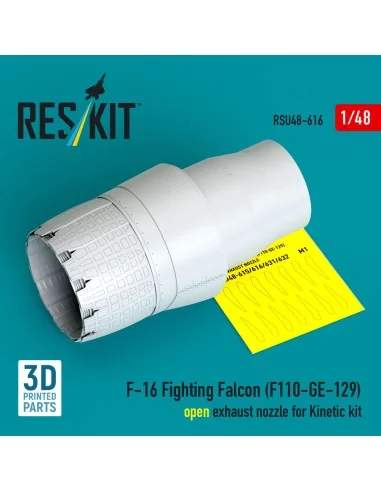 F-16 Fighting Falcon (F110-GE-129) open exhaust nozzle for Kinetic ...