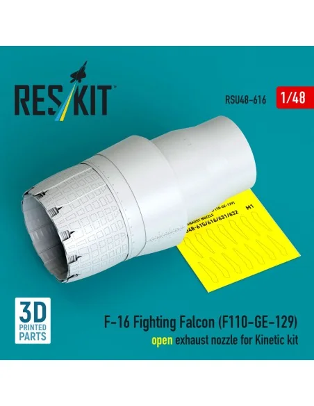 F-16 Fighting Falcon (F110-GE-129) open exhaust nozzle for Kinetic ...