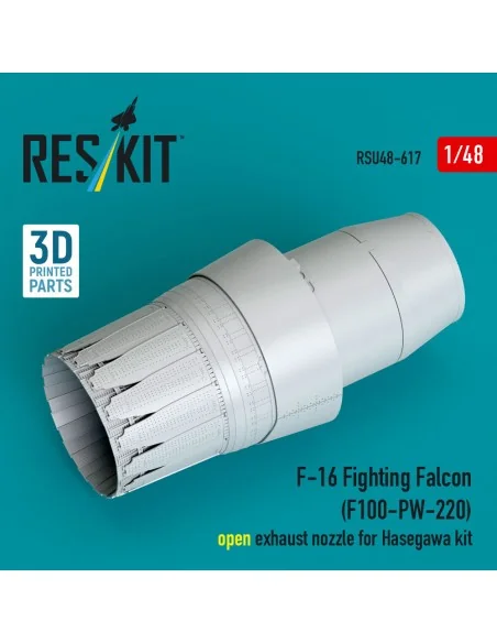 F-16 Fighting Falcon (F100-PW-220) open exhaust nozzle for Hasegawa...