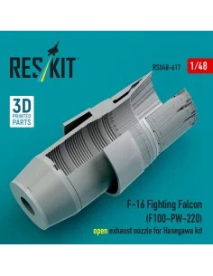F-16 Fighting Falcon (F100-PW-220) open exhaust nozzle for Hasegawa... 2