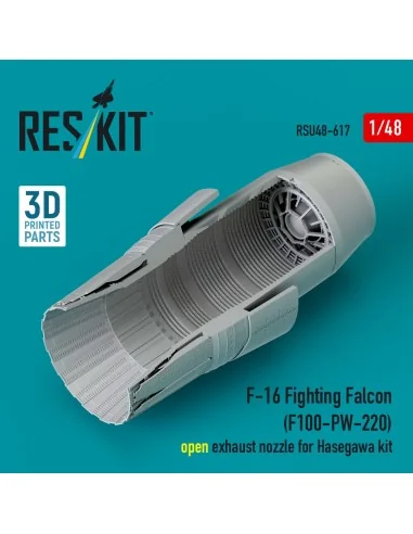 F-16 Fighting Falcon (F100-PW-220) open exhaust nozzle for Hasegawa...