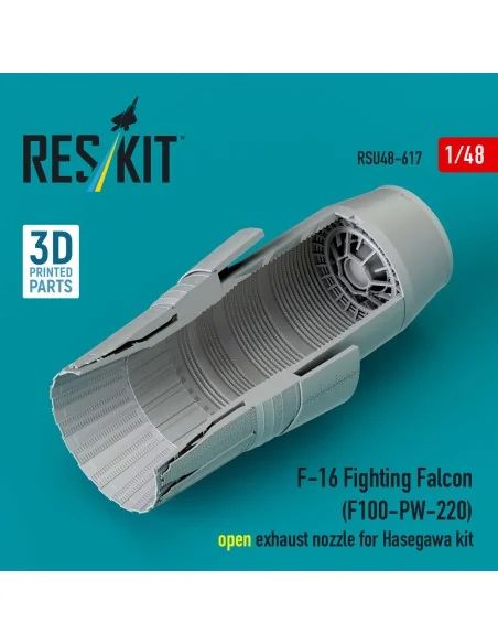 F-16 Fighting Falcon (F100-PW-220) open exhaust nozzle for Hasegawa...